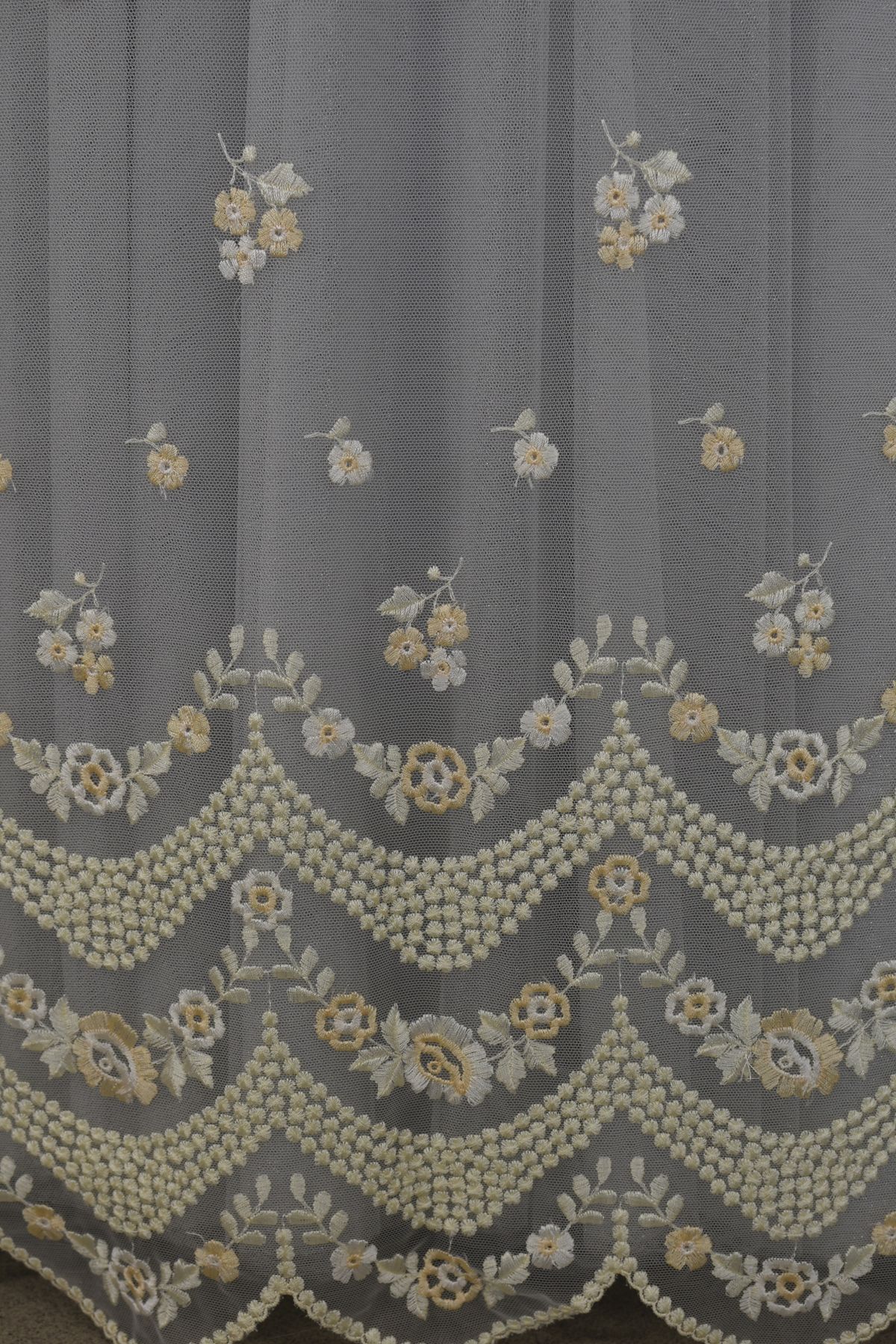 tulle ricamato bicolore Art 9077LTUBC