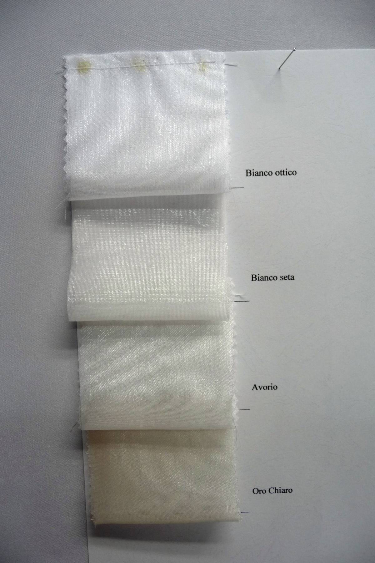 organza perlata bianco seta 100 poliestere cm 150 Art AR823BS