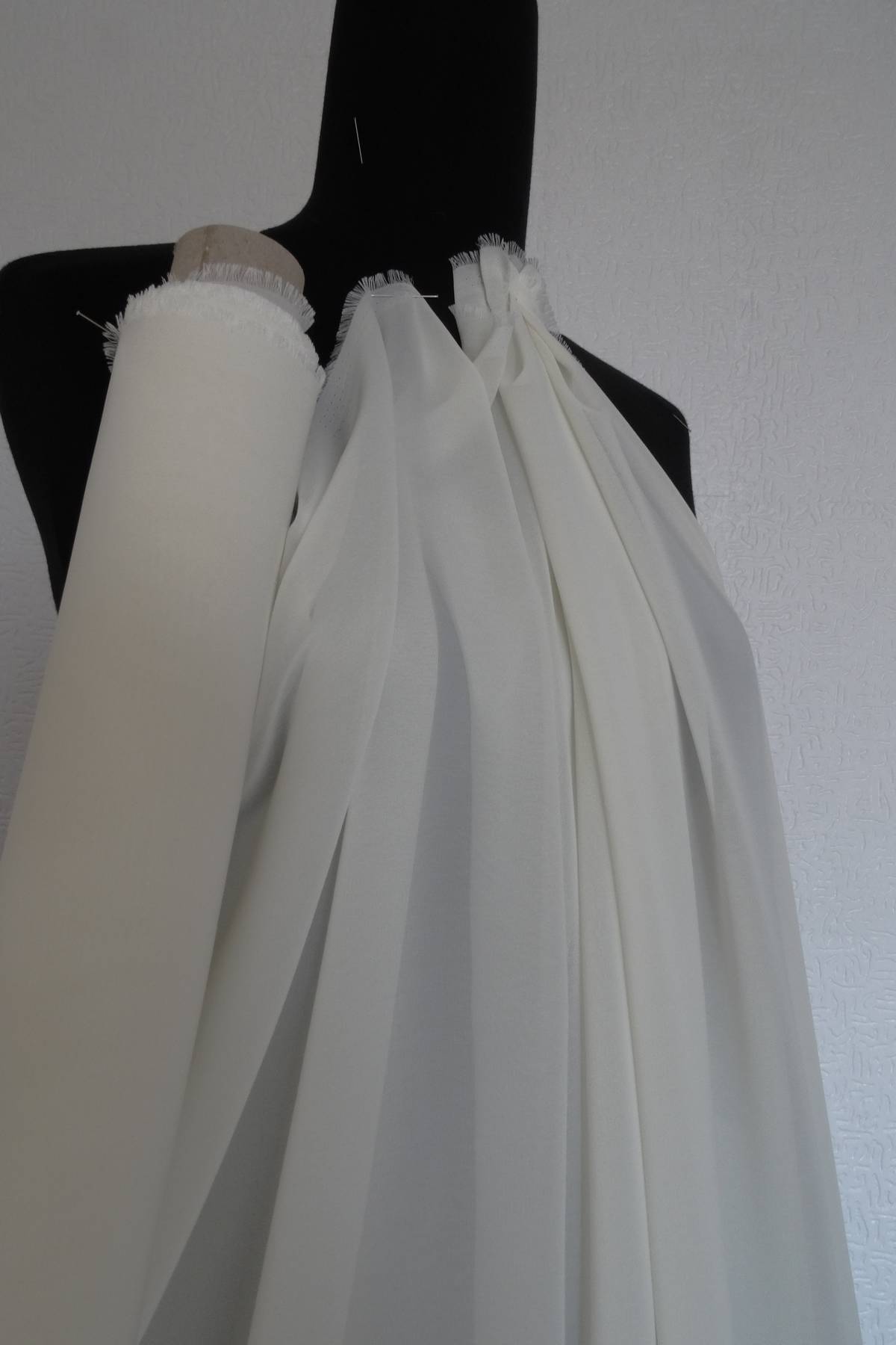 georgette 100 poliestere avorio h cm 145 Art DS0013AV