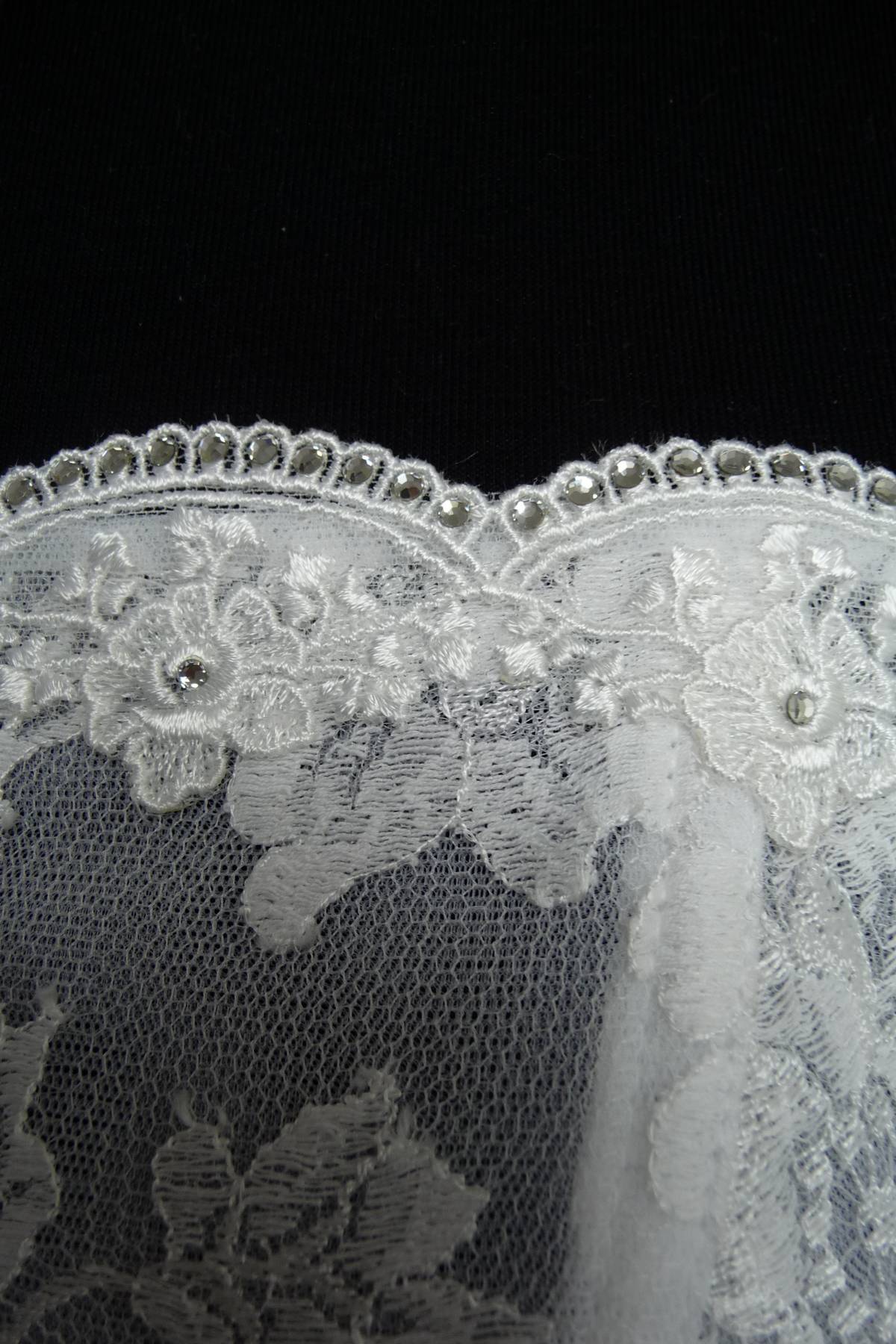 corpino in pizzo chantilly originale con strass swarovski (esclusivo) Art Z1417