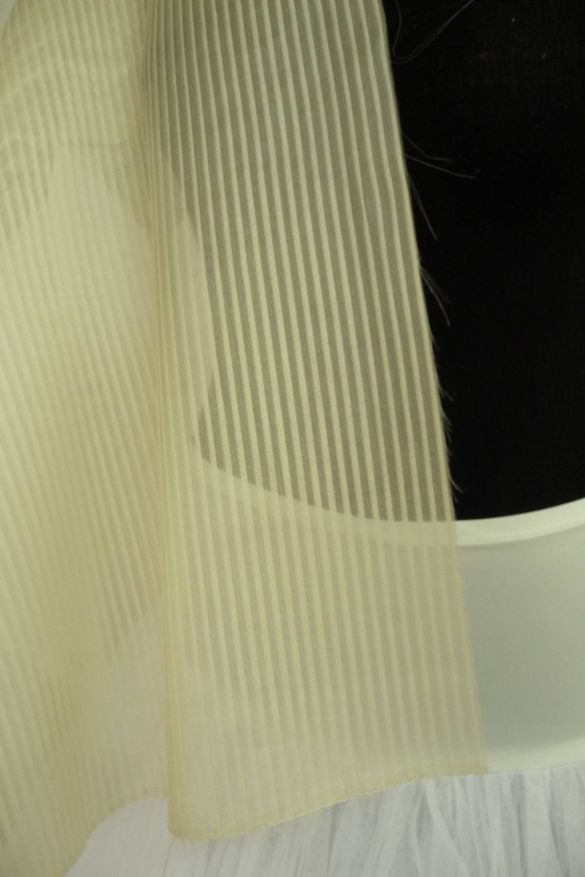 organza plisse oro 100 seta Art PL0022RO