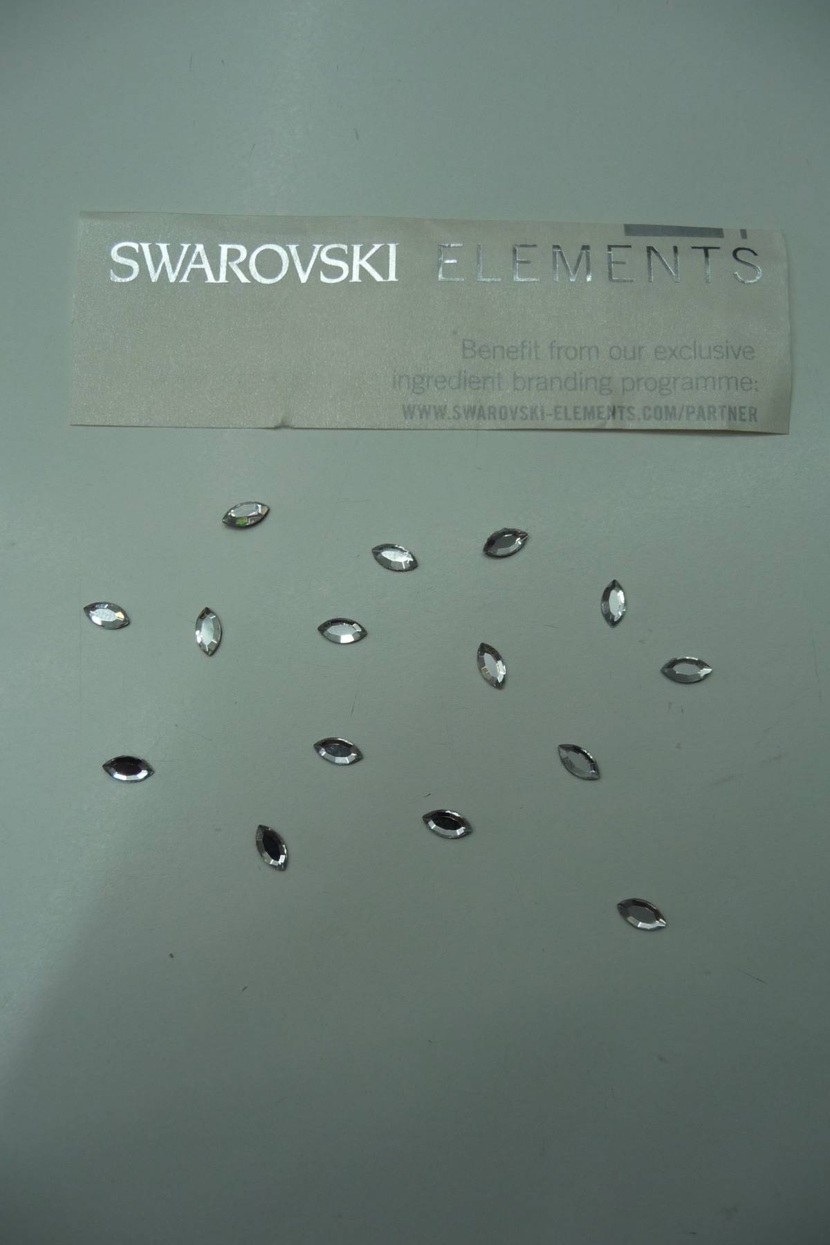 strass swarovski navetta 8x4 crystal (confezioni da 45 pezzi) Art STR8X4A