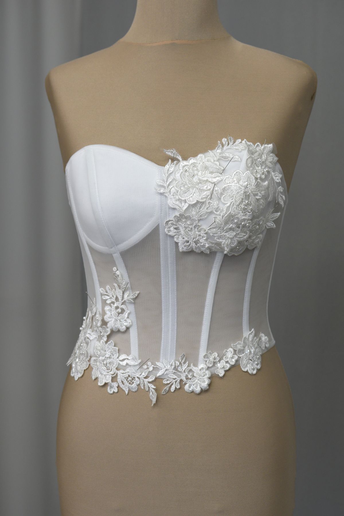 corpino base per sposa realizzabile su misura Art Z1297