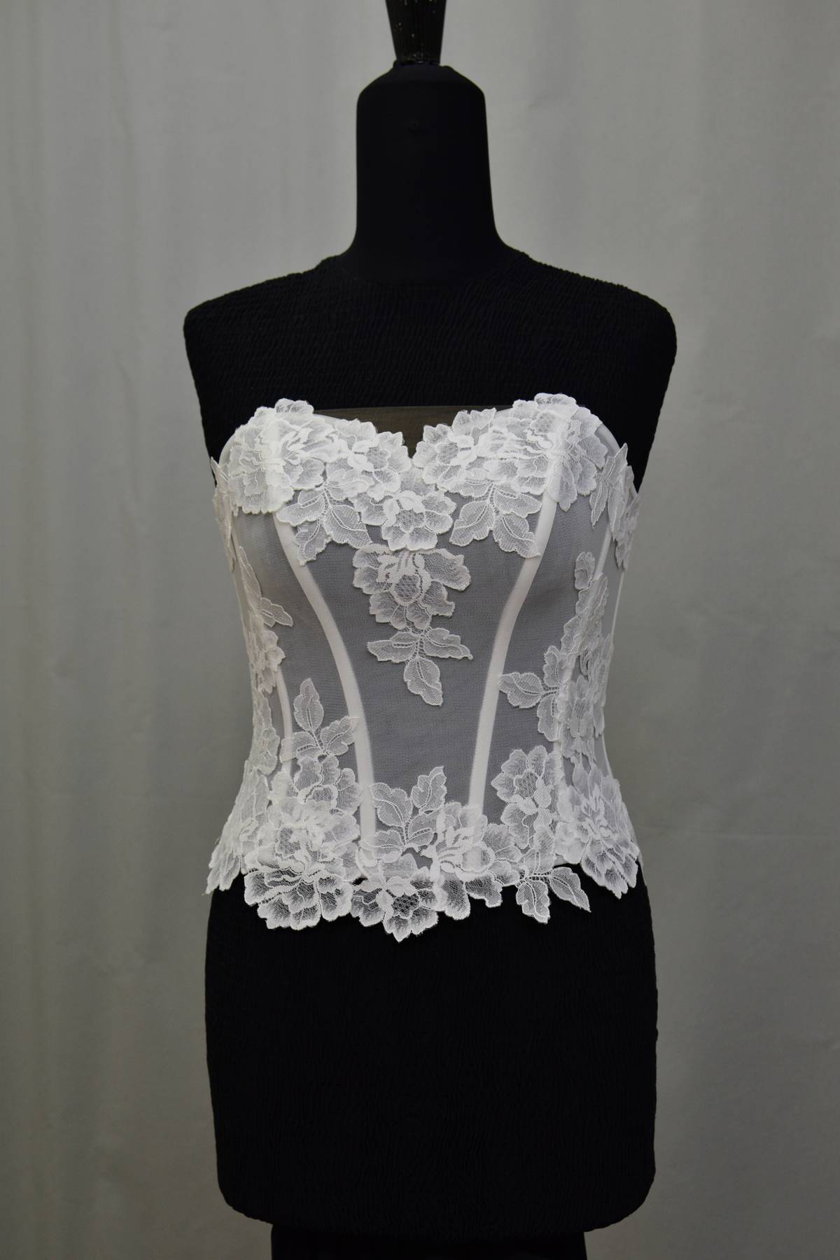 bordo pizzo chantilly bianco seta h cm 21 100 nylon Art 00099BS