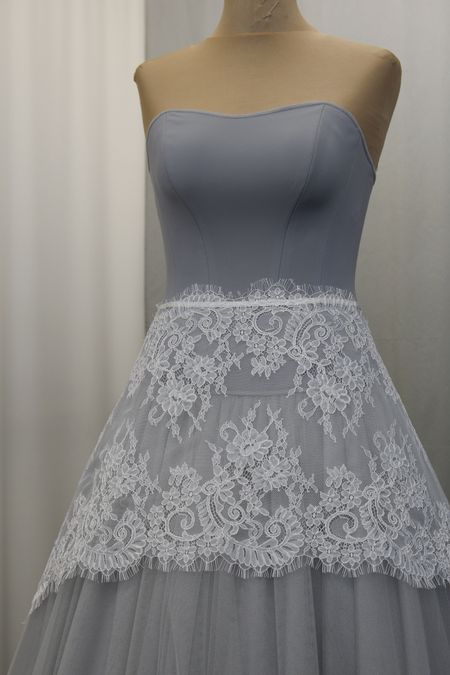 tulle rebrode bianco seta anche 0091b Foto 1