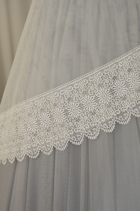 pizzo macrame bianco seta 0665bm Foto 1
