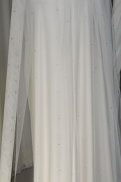 velo swarovski bianco seta avorio Foto 2