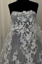 bicolore lavorato tessuto per confezionare un abito da sposa