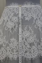 bordo tulle bianco seta anche 0091b Foto 3