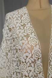 pizzo macrame avorio 0146) Foto 4