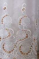 seta pura colore avorio bianco tessuti con inserti raso