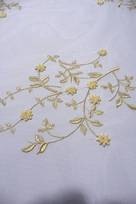 avorio lavorato con fiori in seta perle fiorellini tubicini