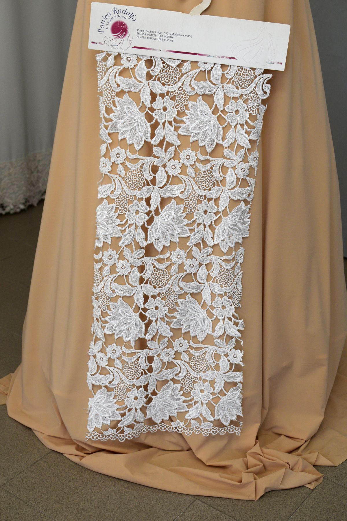 pizzo macrame h cm 135 colore bianco seta Art 00025G