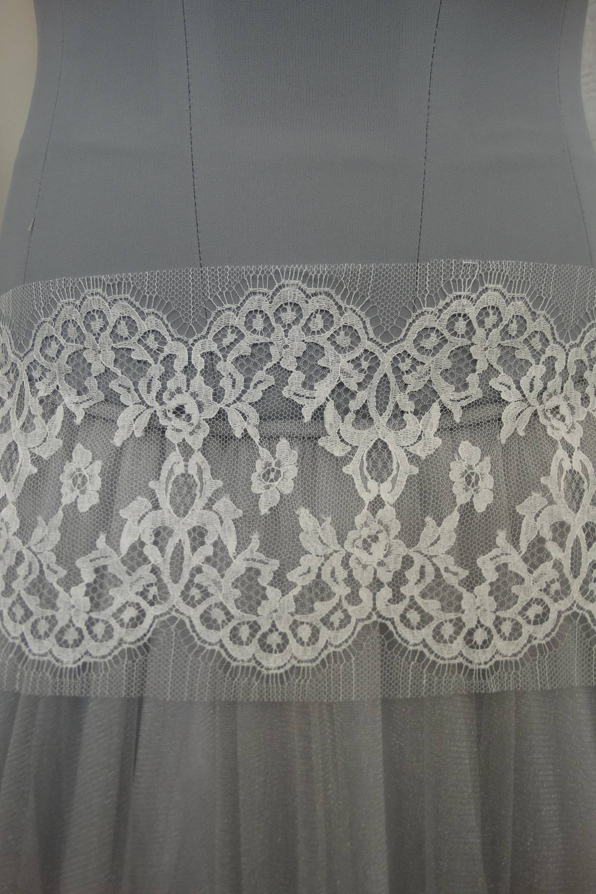 bordo pizzo chantilly bianco naturale h cm 14 75 cot 25 nylon Art 00101C