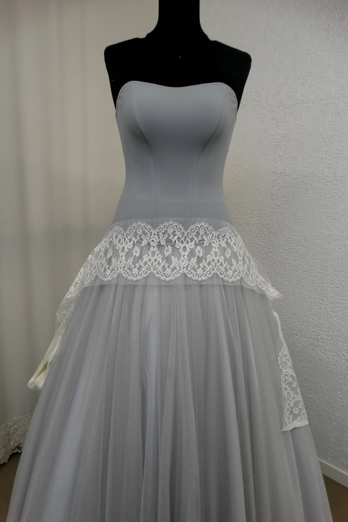 bordo pizzo chantilly bianco naturale h cm 14 75 cot 25 nylon Art 00101C