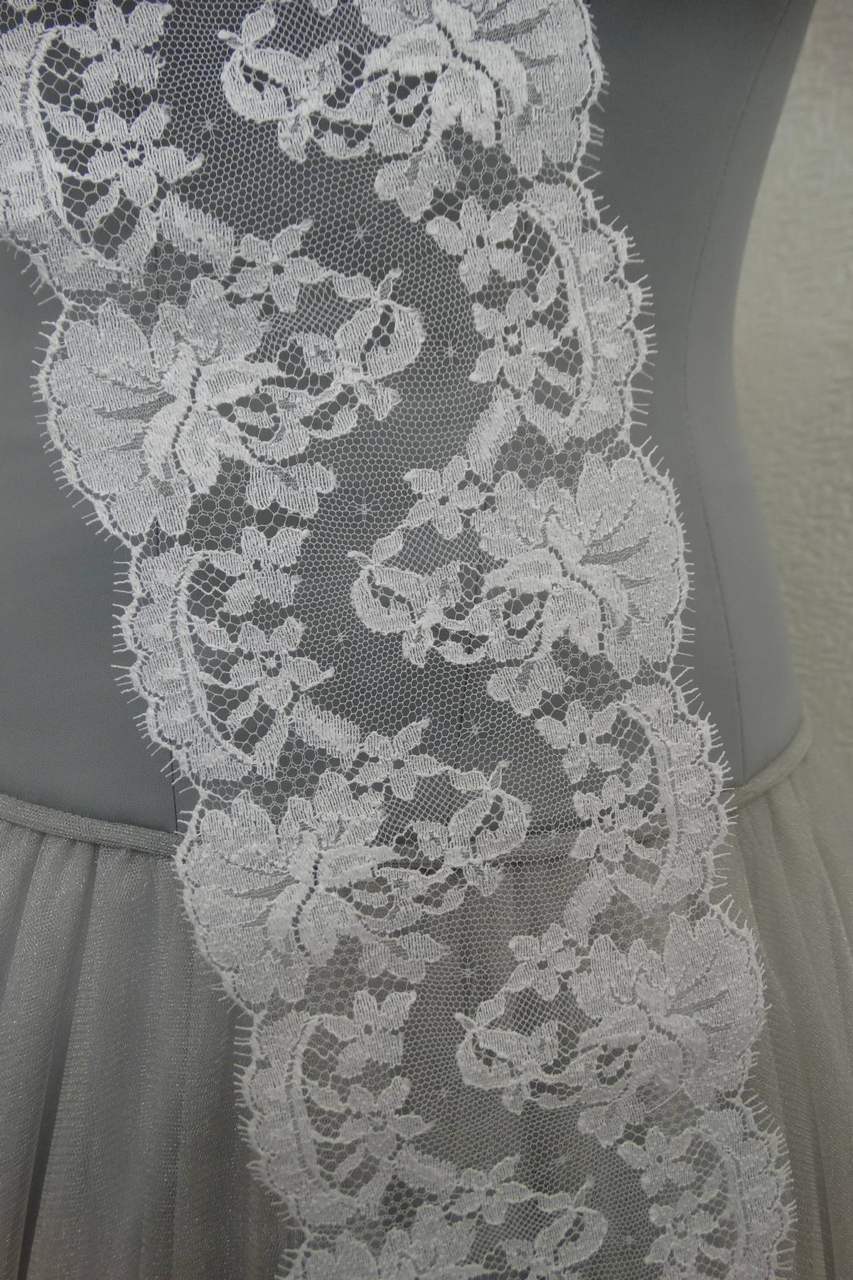 bordo pizzo chantilly bianco naturale h cm 12 75 cot 25 nylon Art 00102C