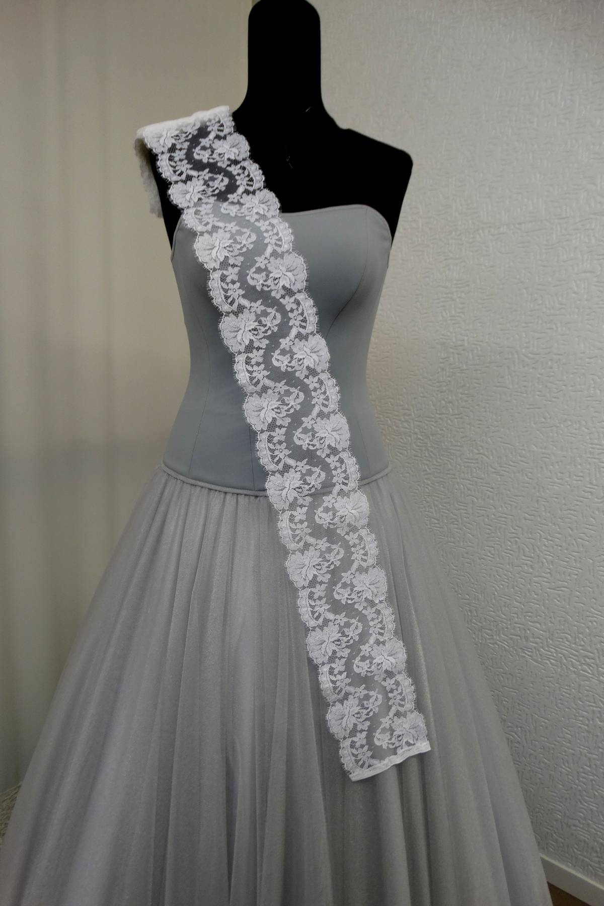 bordo pizzo chantilly bianco naturale h cm 12 75 cot 25 nylon Art 00102C