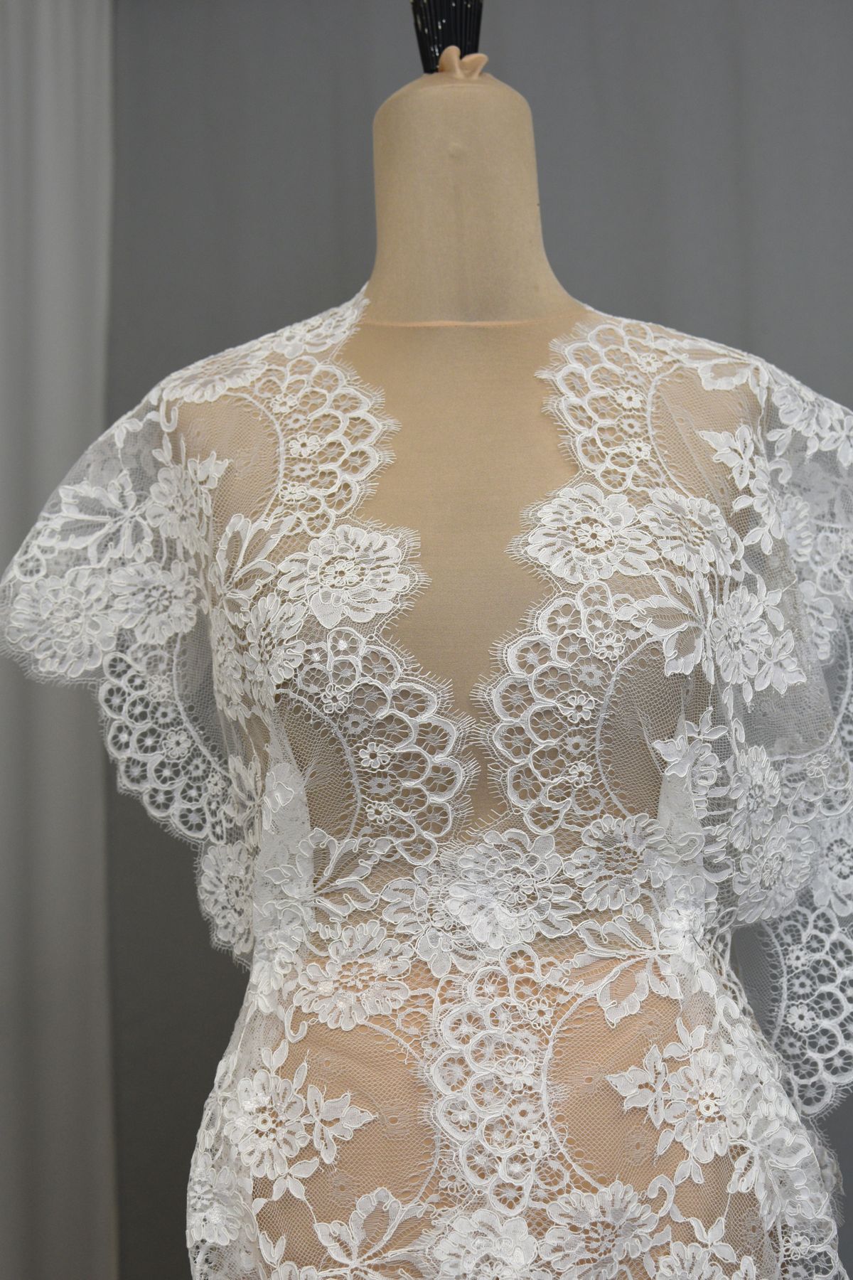 bordo pizzo rebrode avorio naturale cm 32 anche bianco seta Art 0090E