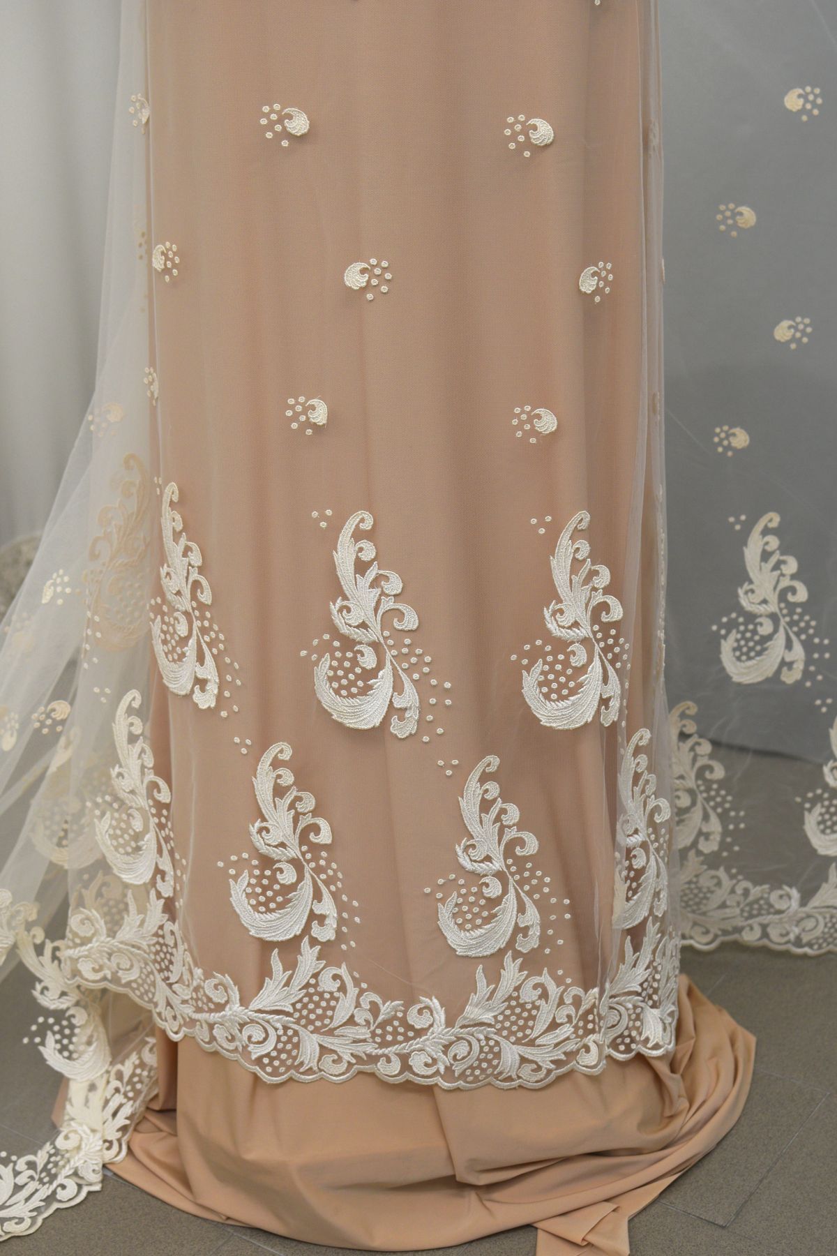 tulle ricamo macrame avorio h cm 140 anche bianco seta Art 0116LTUAV
