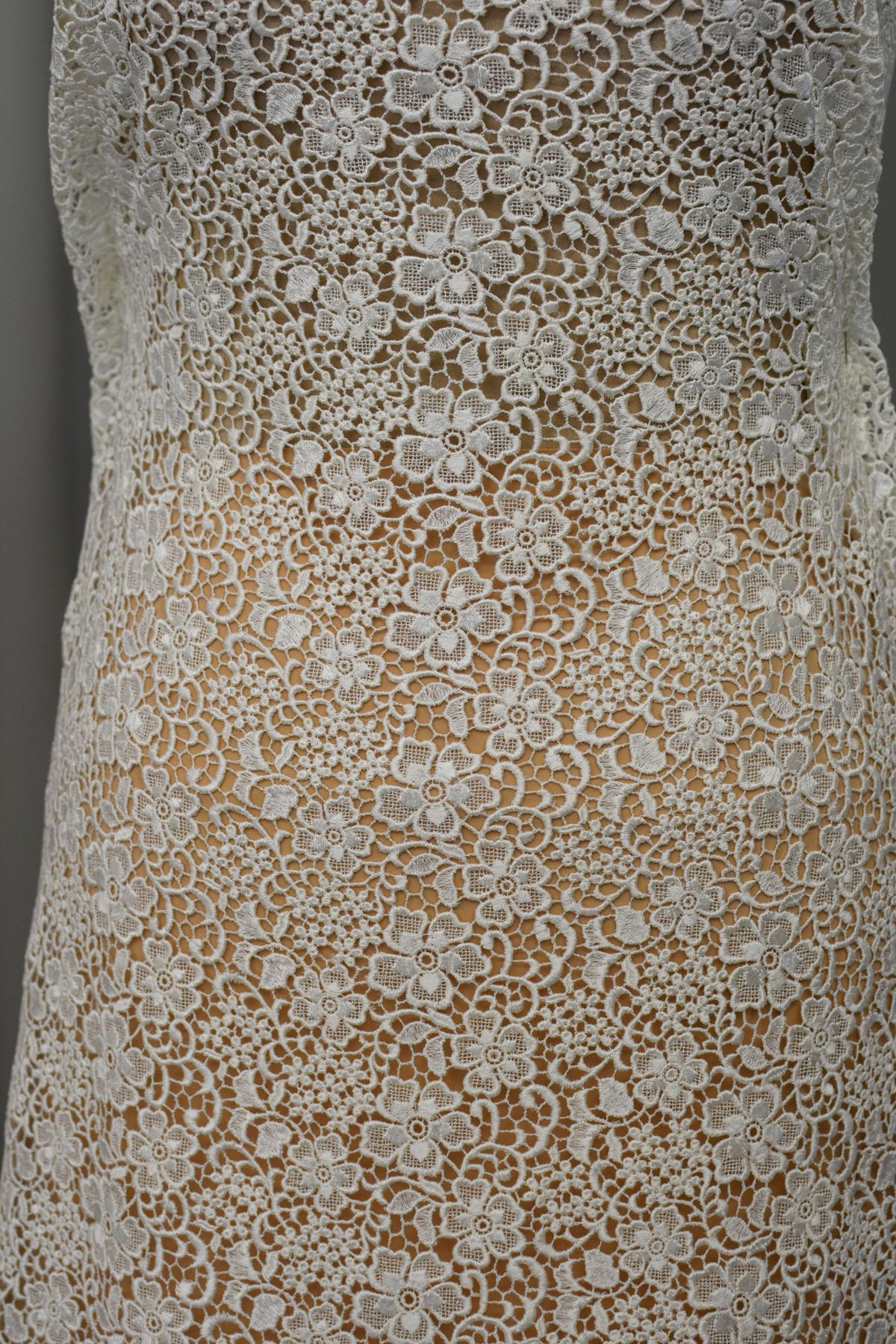 pizzo macrame mano seta colore bianco seta h cm 130 Art 0120A