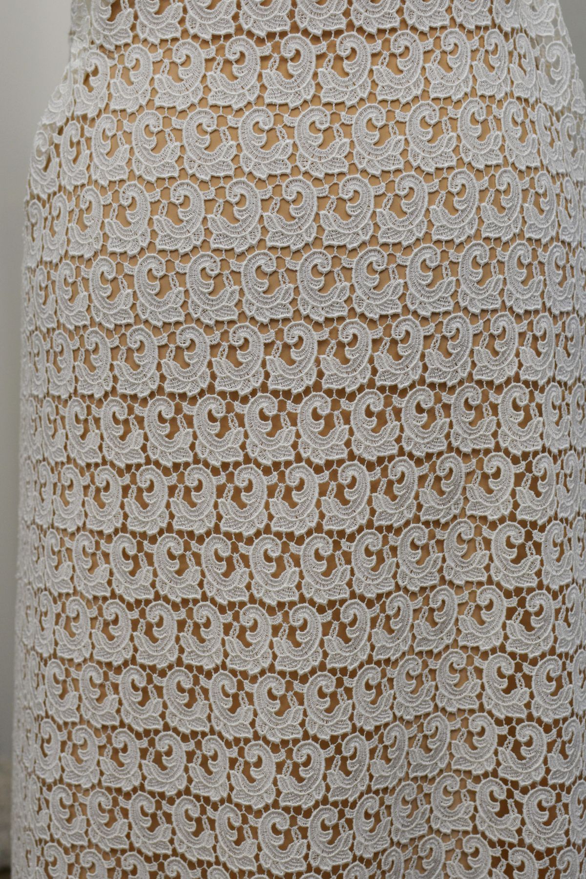 pizzo macrame bianco seta h cm 130 Art 0161LMAV