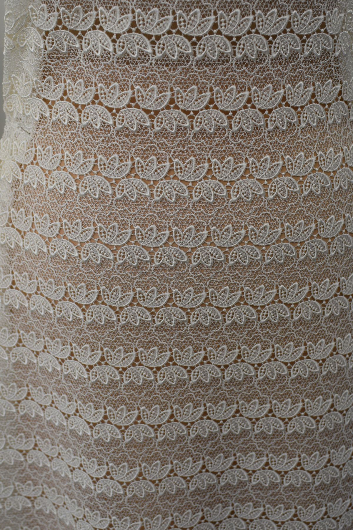 pizzo macrame avorio naturale chiaro divisibile h cm 130 Art 00027G